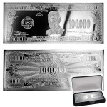USA One Hundred Thousand Dollars $100,000 Thomas Wilson 28th USA president Silver Bill Note Bar Proof 4 oz